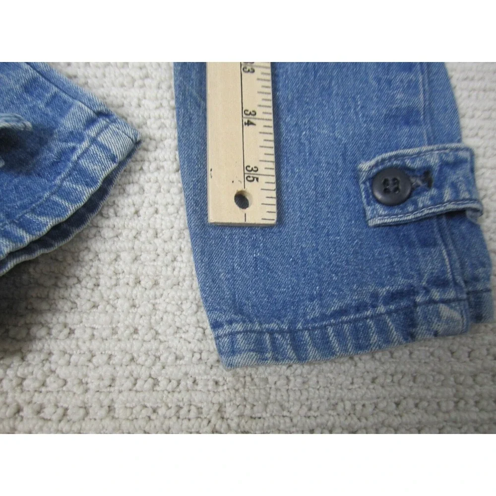 VTG Oshkosh B'Gosh Overalls Boys Sz 6 Blue Denim‎ Jean Mechanic Farmer Full Suit